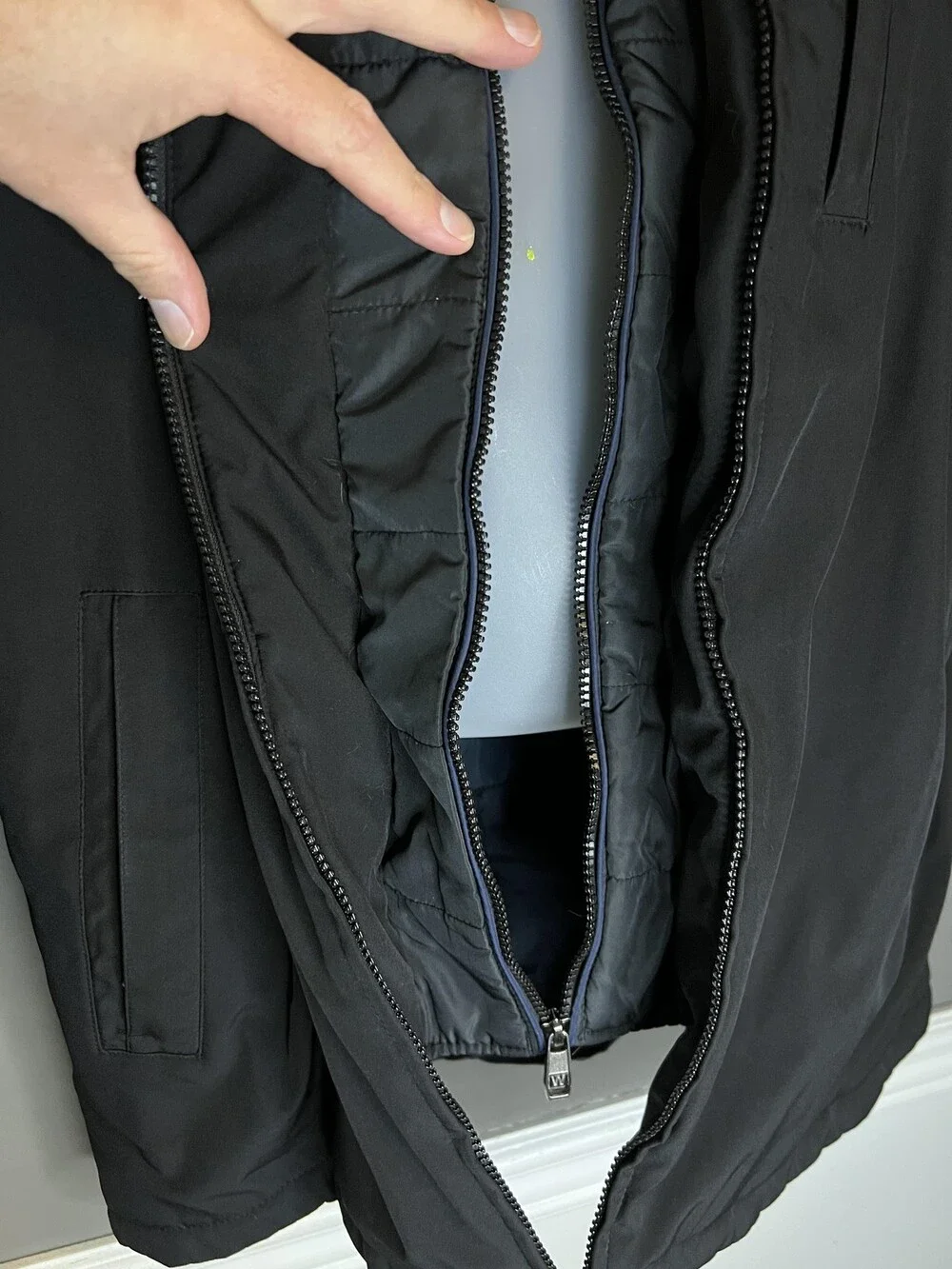 Weatherproof Jacket Mens Medium Black Hooded Insulated Parka Winter Coat